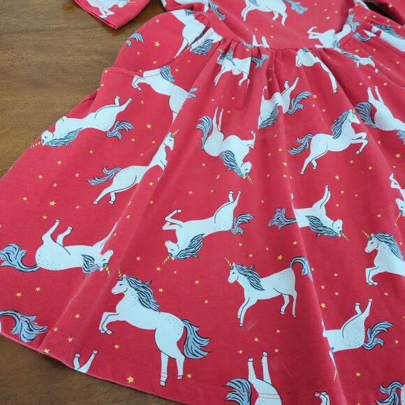 Hannah Andersson Magical Festival Unicorn Cotton Skater Dress size 6/7 GUC - Picture 3 of 12